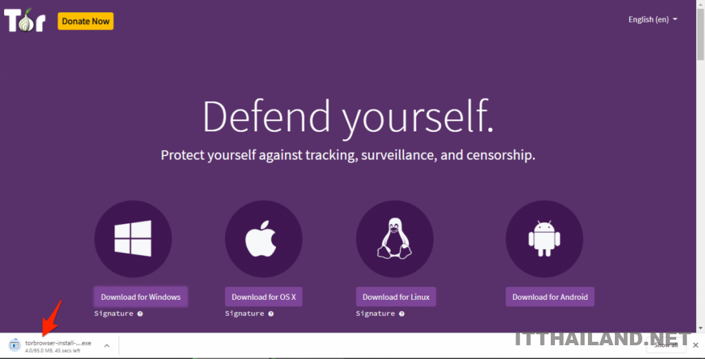 การดาวน์โหลดและติดตั้ง Tor Web Browser บน Windows 4 การดาวน์โหลดและติดตั้ง Tor Web Browser บน Windows 4