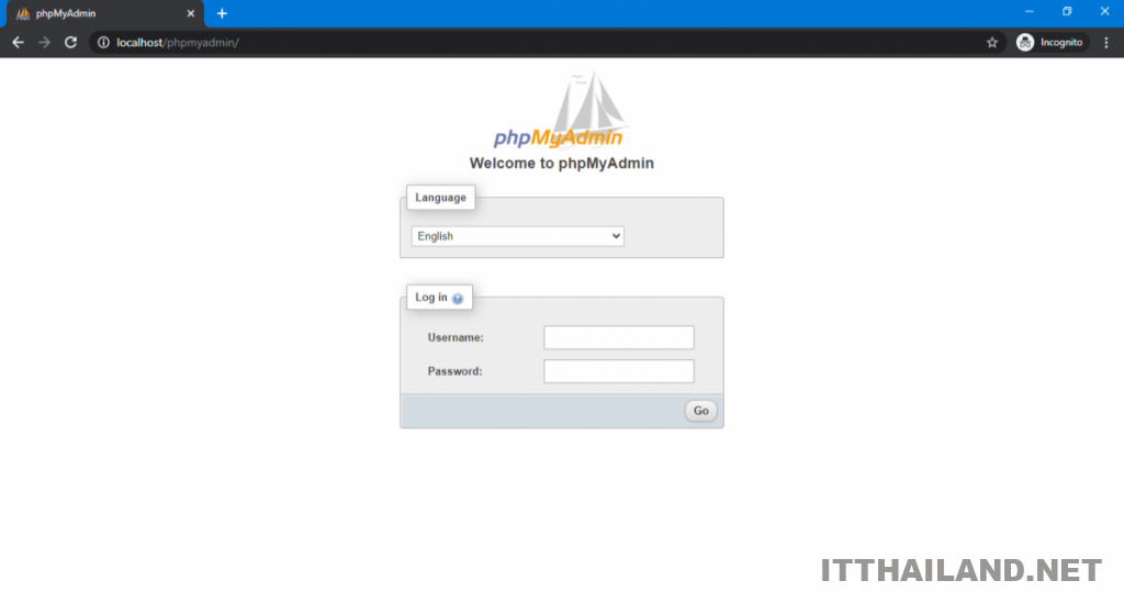 Enable login phpmyadmin on Xampp 8