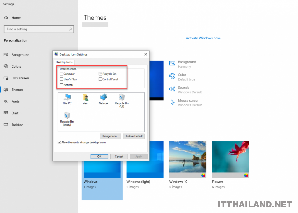 การเพิ่ม Desktop Icon บน Windows 10 6