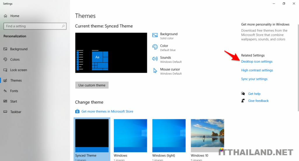 การเพิ่ม Desktop Icon บน Windows 10 5