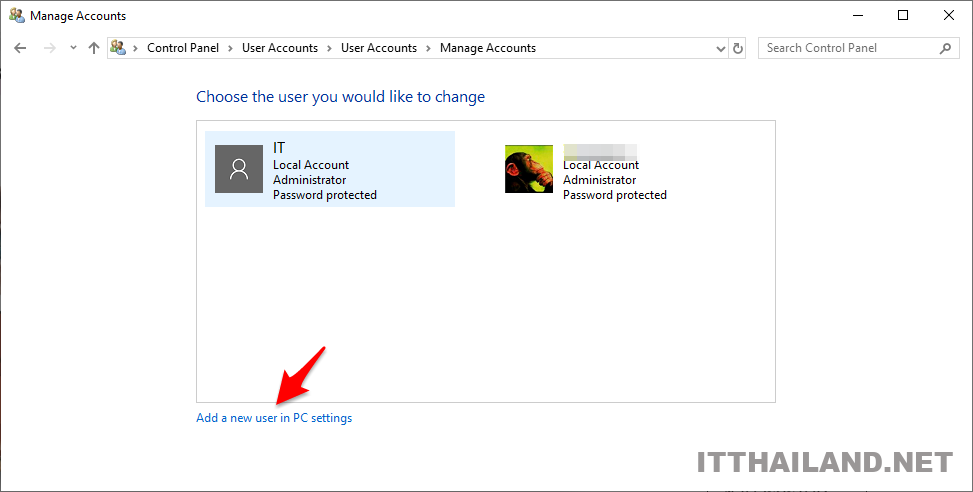 การเพิ่มผู้ใช้บน Windows10 1 การเพิ่มผู้ใช้บน Windows10 1