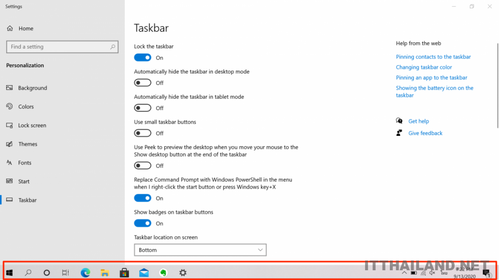 ปรับขนาด Taskbar Windows 10 ให้เล็กลง 4 ปรับขนาด Taskbar Windows 10 ให้เล็กลง 4