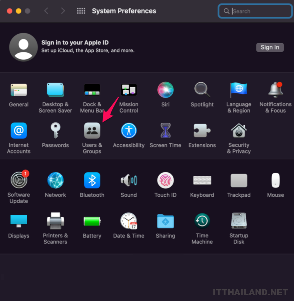 การตั้งค่ารหัสผ่าน root บนระบบ macOS 2 การตั้งค่ารหัสผ่าน root บนระบบ macOS 2
