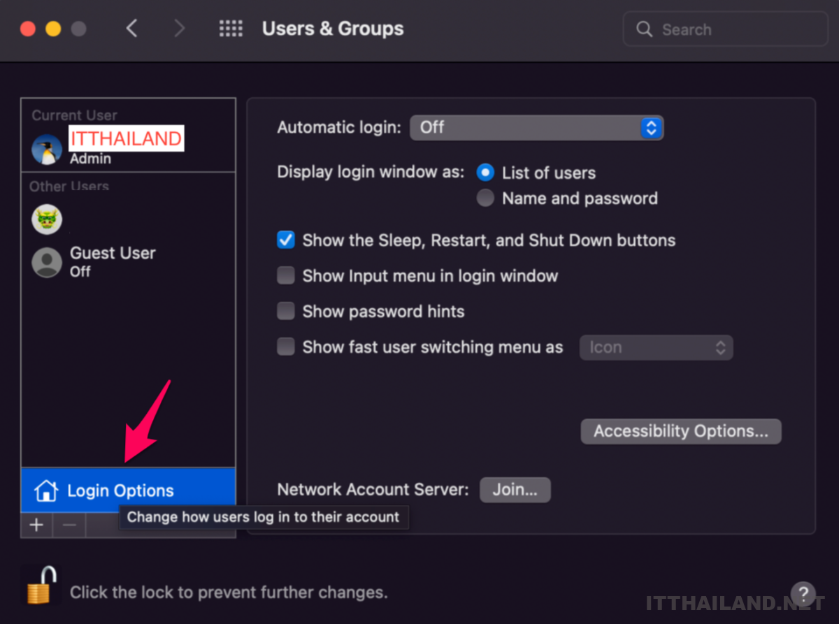 การตั้งค่ารหัสผ่าน root บนระบบ macOS 1 การตั้งค่ารหัสผ่าน root บนระบบ macOS 1