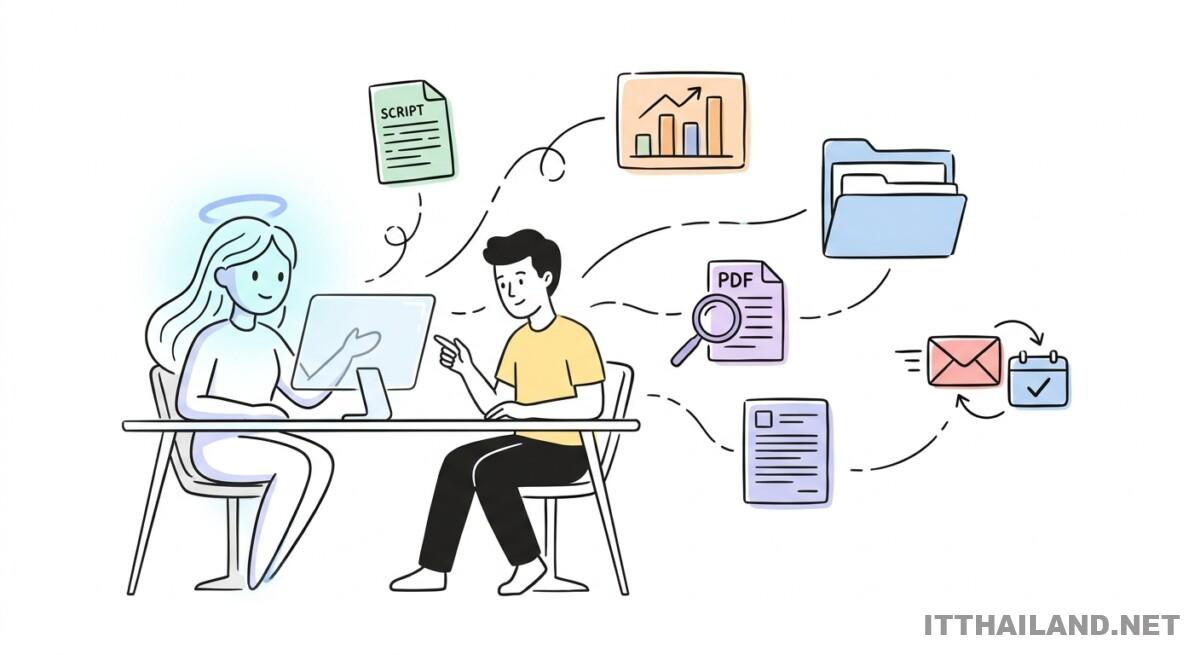 AI ทำงานอัตโนมัติ 100% ด้วย 5 วิธีใช้งานจริง 1 generated-image-1778115545114.png